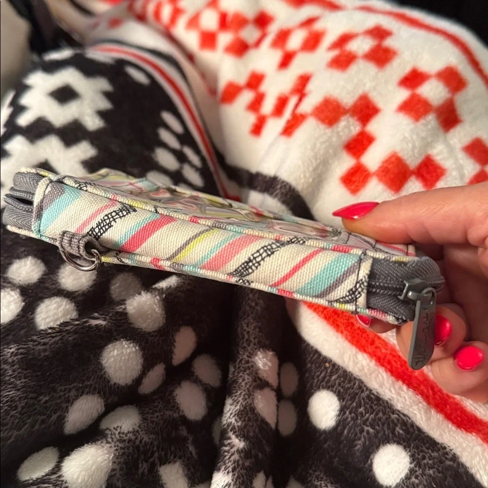 Multicolor Chevron Phone Pouch wallet thirty-one 31 clutch case Velcro.zip